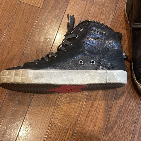 ASH high top metallic sneakers size 7 - Picture 4 of 9